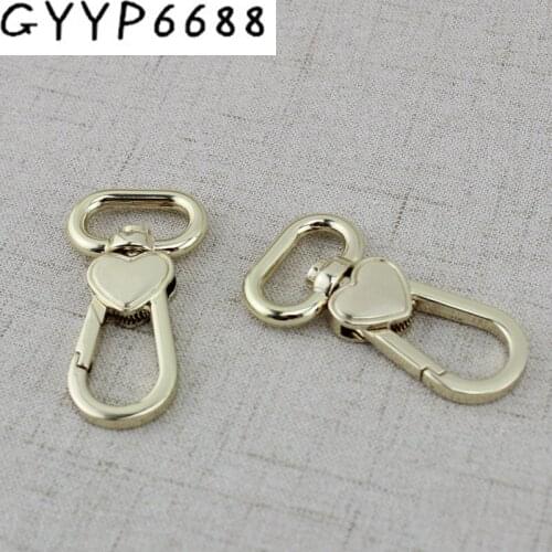10pcs 50pcs 21mm High quality Bag Clasps Lobster Swivel Trigger Clips Heart Snap Hook For Strapping For DIY Accessories