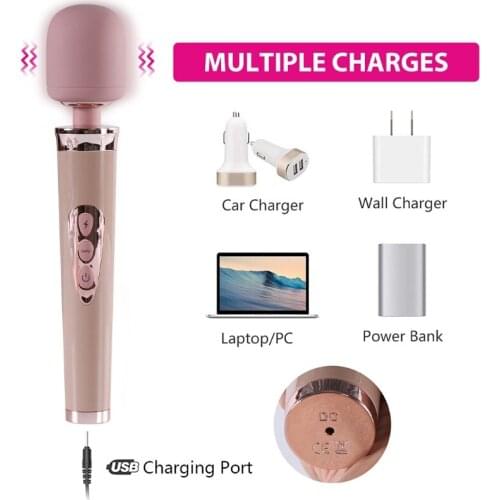 10 Speeds 20 Patterns Vibration Modes Vibrator G Spot Clitoral Stimulator Flexible Massager Rechargeable Adult Sex Toy f