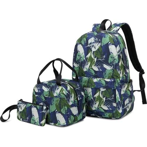 3pcs/set Teenager Backpack Set School Bag Set Lunch Bag For Students Durable And Comfortable Backpack For Picnic Camping