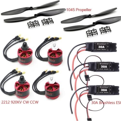 30A Brushless ESC with 3.5mm Connector 2212 920KV CW CCW Brushless Motor 1045 Propeller for F450 F550 S550 F550 Multicopter