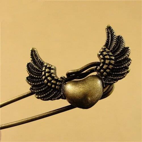 5cm long Safety Pins Vintage Fashion Pin Brooch Animal Flower Wing Shape Ornaments for Scarf Sweather Coat Hat Bags