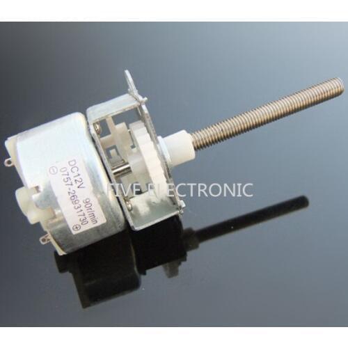 500 12V90RPM Long threaded shaft DC Geared Motor ,Mute ,For mixer toys