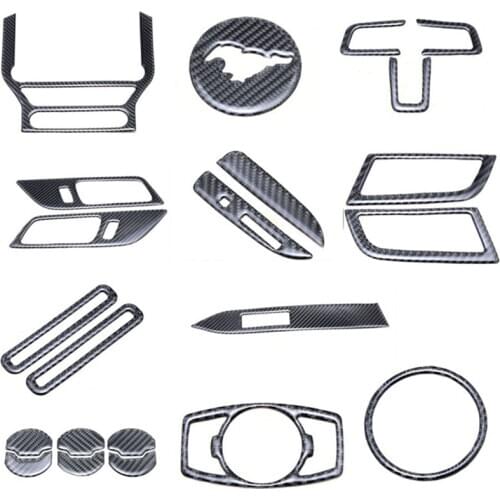 For ford mustang accessories Car Stickers emblems mustang GT Center Console carbon fiber car interior trim 2015 2016 2017 2018