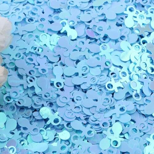 10g Pacifier Shape Sequins for Crafts Mini Spangles Sequin Baby Shower Decoration DIY Sewing Scrapbooking Lentejuelas Confetti