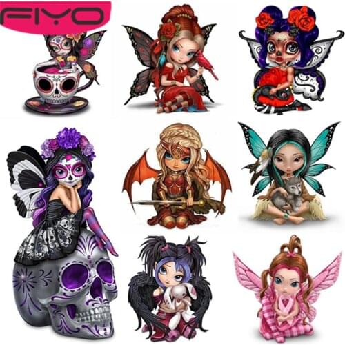 FIYO Cartoon cute villain DIY 5D Diamond Painting Full Drill Crystal Rhinestone Cross Stitch Embroidery Paintings Canvas Picture
