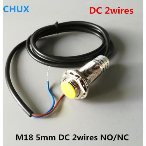 Free Shipping Inductive Proximity Sensors DC 2Wires M18 IM18-5-DLA DLB 6-36VDC 5mm Sensing Distance Position Switch
