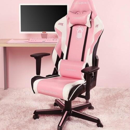 New Modern Pink Computer Chair Home Office Chair Reclining Lift Swivel Chair Game Seat Lunch Break Sports Chair Gaming Chair