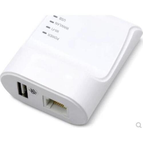 Larryjoe Wifi Ethernet USB Printe Server Adapter