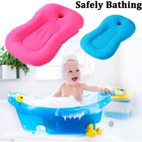 Soft Infant Baby Floating Bathing Pad Baby Shower Non-slip Bathtub Mat Safety Bath Anti-skid Seat Air Cushion