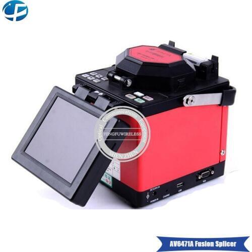 Brand new multi-language AV6471A Fiber Optic Fusion Splicer FTTH 8s Fast Splicing fiber fusion splicer