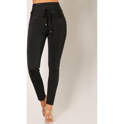 Bandage Pants Sheath Bodycon 2019 New Arrivals Sexy Women Fashion Club Wear Elastic Stretchy High Quality Summer Charming Ladies