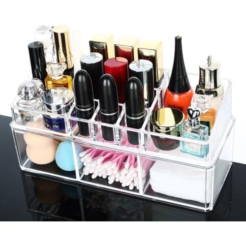 Make Up Jewelry Organizer Box Makeup Organizer Box For Cosmetics Desk Office Storage Skin Care Case Lipstick Holder Sundries Box