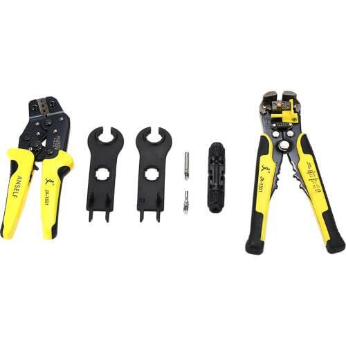Solar Panel Crimping Tools 2.5-6mm 14-10AWG Wire Crimper Solar Wire Connector Cut Kit With Wire Stripper Crimping Pliers Tools