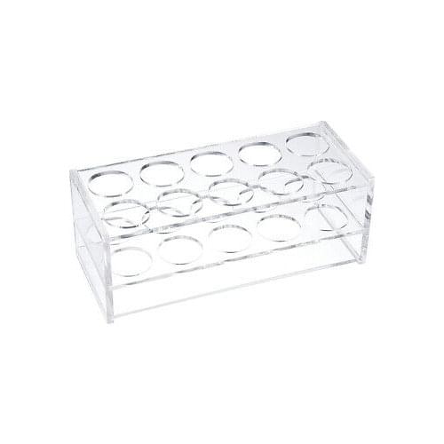 Tube Rack Polypropylene 30mm Hole diameter 10-Well Clear for 50ml