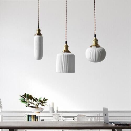 Post-modern Restaurant Simple Glass Pendant Lights Bedroom Bedside Led Hanglamp Bar Cafe Study Dining Room Kitchen Hanging Lamps