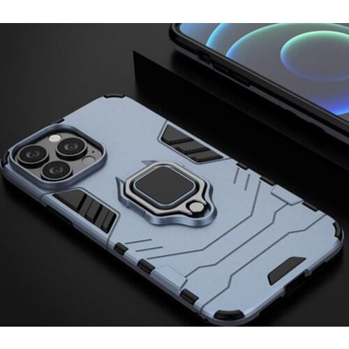 Shockproof Armor Case For iPhone 13 12 11 Pro Max Ring Stand Bumper Phone Back Cover For iPhone 13mini Coque Funda Bumper Capa