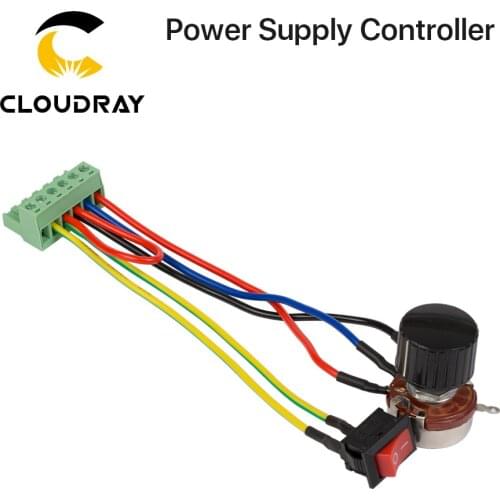 Adjustable Resistor Adjuster With Knob And Switch For Adjust the Power To Test power Supply For CO2 Laser Machine