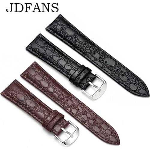 Suitable for Samsung Huawei Luxury Watch Band Crocodile Pattern Cowhide Strap 20MM 22MM Genuine Leather ands Waterproof correa