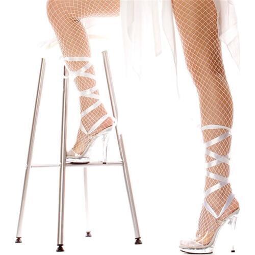 Black ribbon with a 13CM high stiletto with lace and fish-mouth sex appeal Dance Sandals