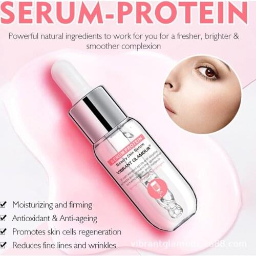 VIBRANT GLAMOUR Anti-Wrinkle Face Serum Collagen Moisturizing Whitening Brightening Essence Anti-Aging Fade Spots Dry Skin Care