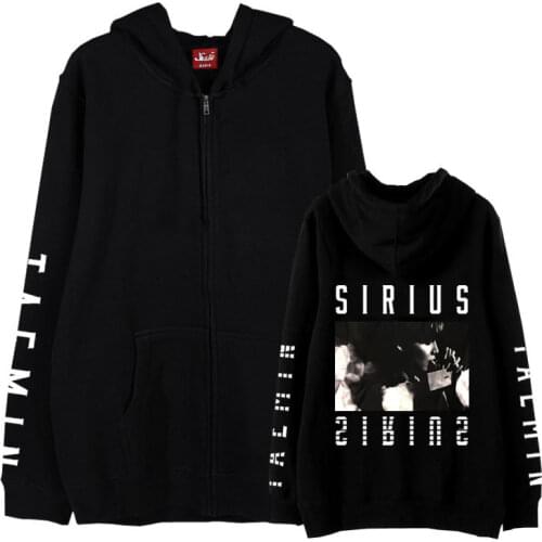 Kpop Shinee Taemin 1st Tour Sirius Concert Same Photo Printing Zipper Hoodies Unisex Autumn Winter Fleece/thin Loose Sweatshirt