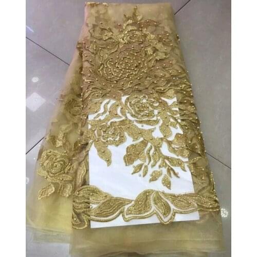 High quality color block decoration gauze embroidery lace material hydrotropic yarn dyed cloth lace formal dress women one-piece