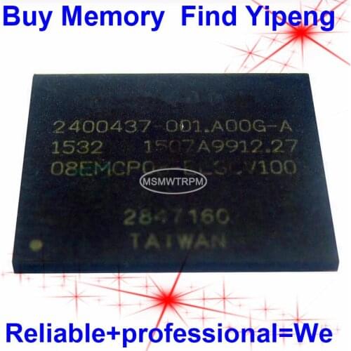 08EMCP08-EL3CV100 BGA221Ball EMCP 8+8 8GB Mobilephone Memory New original and Second-hand Soldered Balls Tested OK
