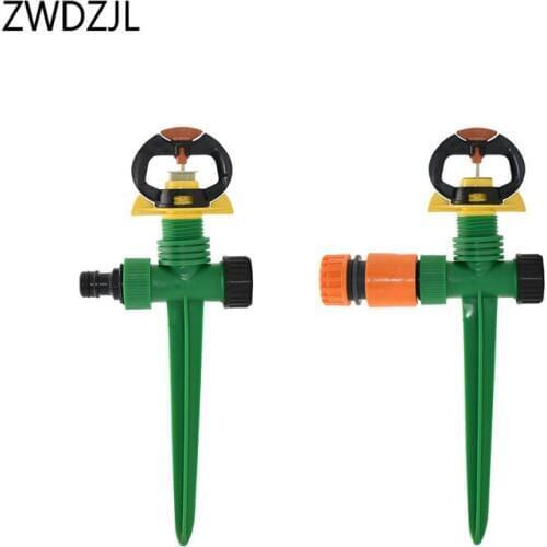 1/2 Inch rotating Sprinkler holder water nozzle G1/2" plastic spike Watering Sprinkler Garden Lawn For 1/2 hose 10 set