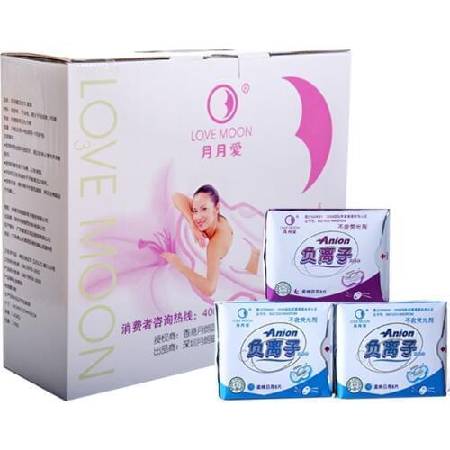 19 Packs/Lot Anion Sanitary Napkin Love Moon Sanitary Pad for Women Menstrual Pads Feminine Sanitary Hygienic Pads