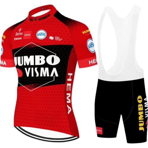 2021 JUMBO VISMA Gel Jersey Equipacion Bermuda Masculina Tricota Conjunto Traje Maillot Culotte Ciclismo Hombre Equipamento De