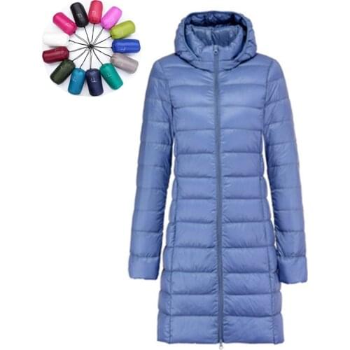 90% White Duck Down Jacket 2021 Women Winter Jacket Long Thick Coat For Women Hooded Down Parka Warm Female Clothes Waterproof