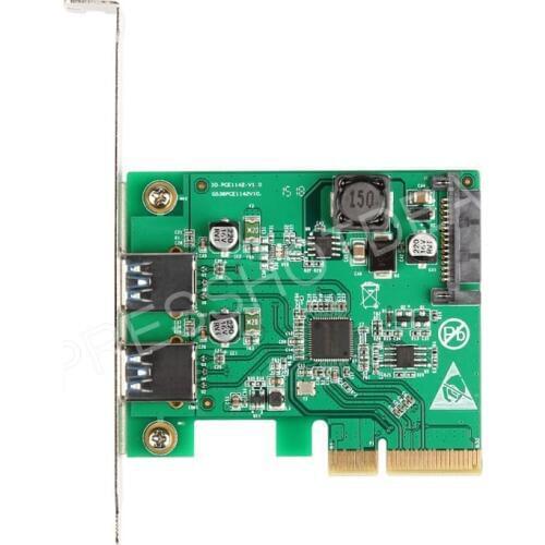 PCI-E Express 4x to USB 3.1 10Gbps Expansion Card Adapter w/Low Profile Bracket