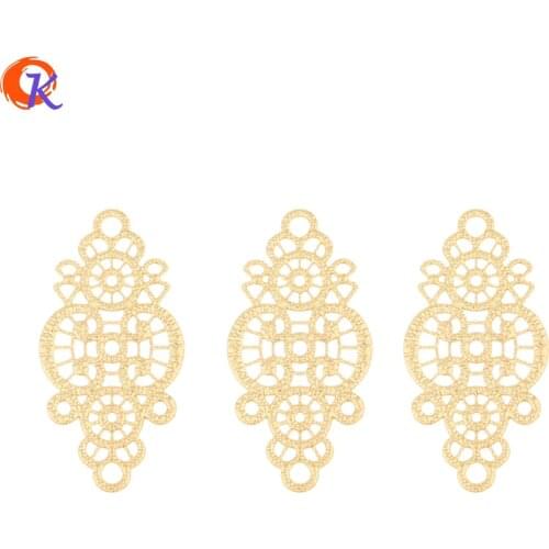 Cordial Design 100Pcs 15*29MM Jewelry Accessories/Hand Made/Flower Shape/DIY Jewelry Making/Connectors/Earring Findings/Charms