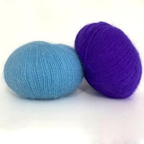 50G Шерсть Long Plush Mink Down Cashmere Hand Knitting Wool Yarn Fine Thread For Crocheting Sweater Scarf Hat 340 Meters