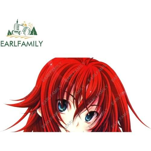 EARLFAMILY 13cm x 6.2cm for High School DxD Peek Waterproof Car Stickers Anime Decal Funny Auto Car Assessoires Sticker Decor