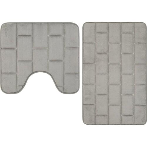 Eovna Bath & Toilet Rug Sets