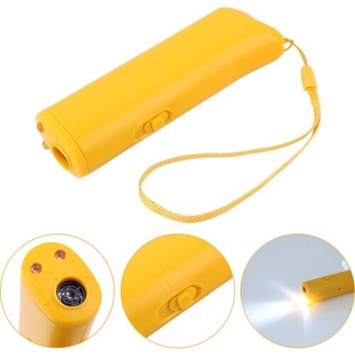Quality Dog Repeller Anti Barking Stop Bark Training Device Trainer LED Ultrasonic 3 in 1 Anti Barking Ultrasonic Pet Supplies