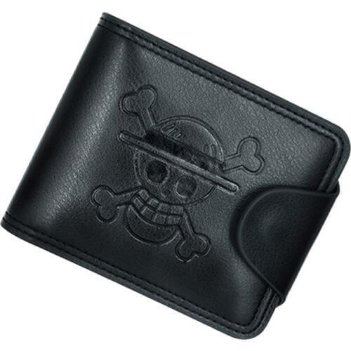 Anime One Piece Luffys skull Synthetic Leather Wallet High Quality Card and Photo Holder Purse for Gift Money Bag