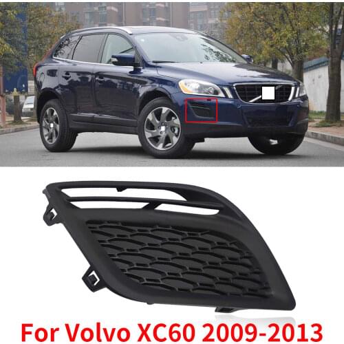 CAPQX For Volvo XC60 2009-2013 Front Bumper Fog Light Foglamp Frame Lid Anti foglight Trim Shell Garnish Lid Cover Cap Hood