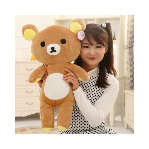 Lovely brown relax bear large 80 cm plush toy bear doll soft pillow, Christmas gift x159