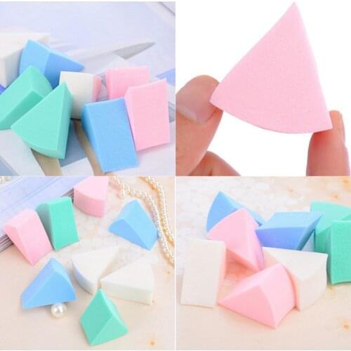 Mini latex makeup sponge blush cream powder puff triangle shaped foundation blending sponges facial cosmetic applicators