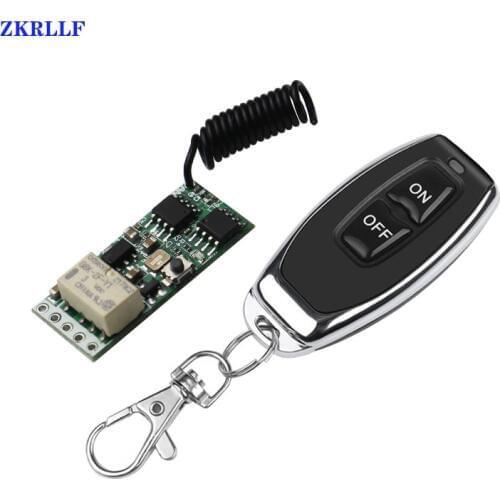 3.7V Mini RF Remote Switch 433MHz 4.2V 5V 6V 7.4V 9V 12V NO COM NC Relay Contact ASK Small Relay Contact Wireless Switches