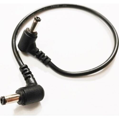 NCHTEK High Quality Dual 90 Degree Right Angled DC 5.5x2.5mm Power Plug Connector Cord/Cable About 30CM/Free Shipping/25PCS