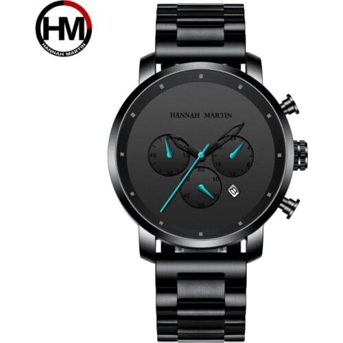 New Men Watch Top Brand Luxury Sports Quartz Mens Watches Full Steel Waterproof Luminous Wristwatch Men Relogio Masculino
