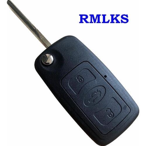 New 3 Buttons Remote Key Shell Uncut Brass Blade Modified Remote Blank Key Shell for GREAT WALL C30 C50 HAVAL H6 HOVER Key Case