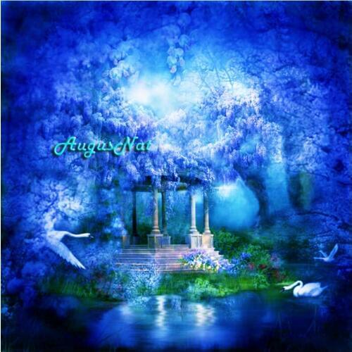 Scenery diamond painting full round swans wall art abstract diamond dotz lake tree mosaic paint on canvas diamond stickers gift