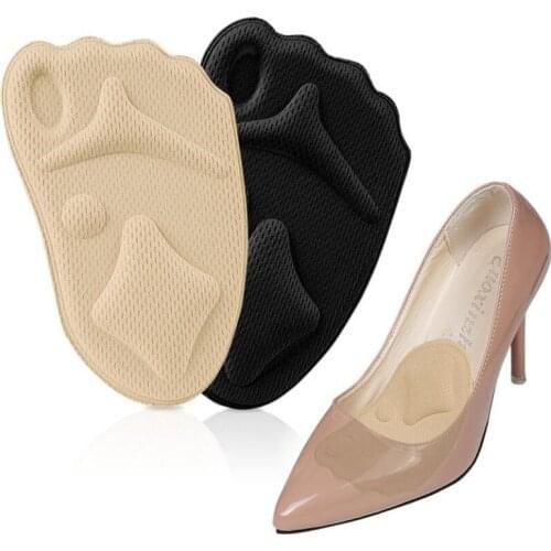 4D Sponge Forefoot Pad High Heel Insole Anti-pain Pad Arch Support Breathable Non-slip Shoe Pad Comfortable Adjustable Size