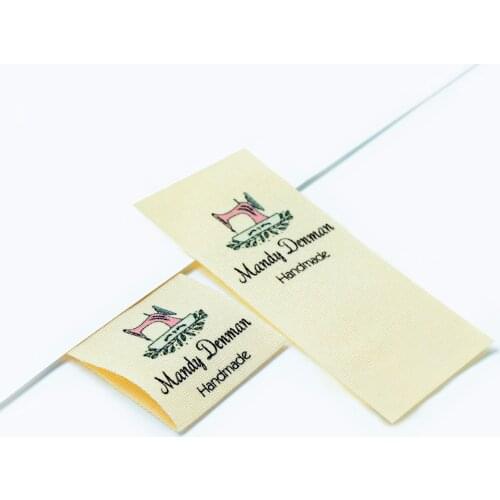 Custom Sewing labels / Brand labels, Custom Clothing Tags, Cotton Ribbon label, Name label (FR108)