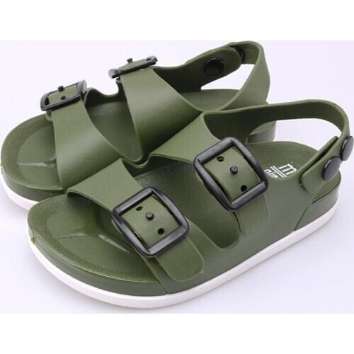 Boys' sandals summer 1-6-year-old childrens soft soled shoes antiskid childrens plastic open toe breathable beach sandal SO033