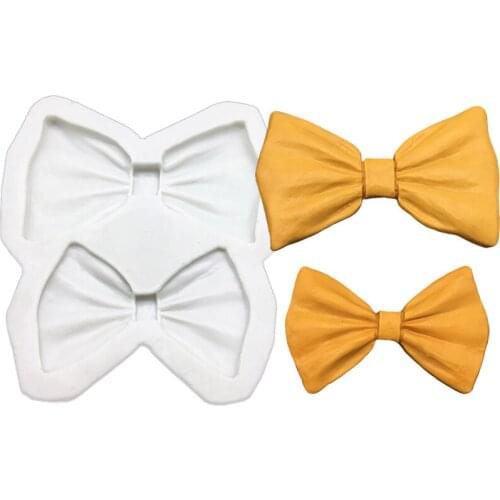 Big Bow Tie Silicone Mold Fondant Cake Decorating Tools Cupcake Chocolate Mold